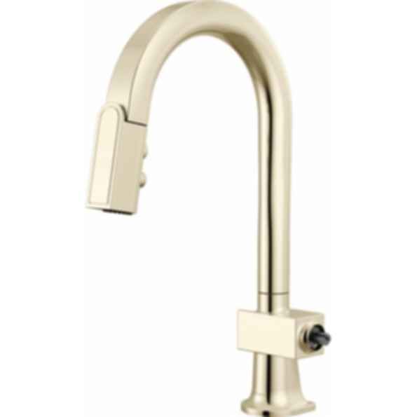 Frank Lloyd Wright® Kitchen Collection by Brizo® Pull-Down Prep Faucet with Arc Spout - Less Handle  - 63922LF-LHP