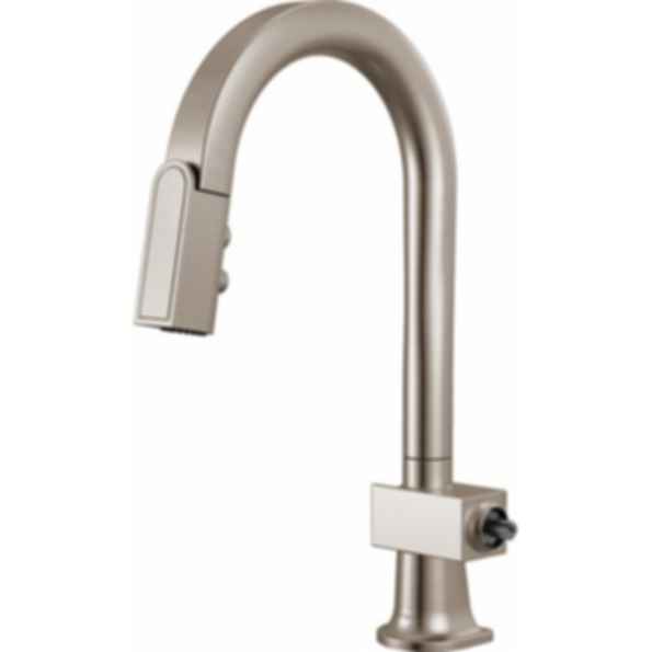 Frank Lloyd Wright® Kitchen Collection by Brizo® Pull-Down Prep Faucet with Arc Spout - Less Handle  - 63922LF-LHP