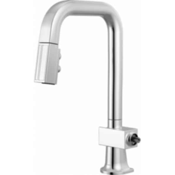 Frank Lloyd Wright® Kitchen Collection by Brizo® Pull-Down Prep Faucet with Square Spout - Less Handle - 63923LF-LHP