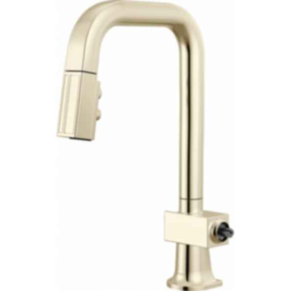 Frank Lloyd Wright® Kitchen Collection by Brizo® Pull-Down Prep Faucet with Square Spout - Less Handle - 63923LF-LHP