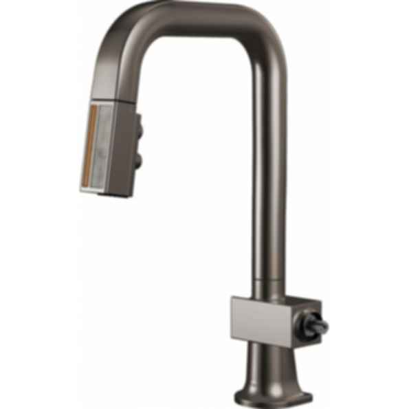 Frank Lloyd Wright® Kitchen Collection by Brizo® Pull-Down Prep Faucet with Square Spout and Wood/Concrete Wand - Less Handle - 63923LF-WDLHP