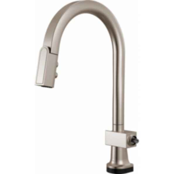 Frank Lloyd Wright® Kitchen Collection by Brizo® SmartTouch® SmartTouch® Pull-Down Kitchen Faucet with Arc Spout - Less Handle - 64022LF-LHP