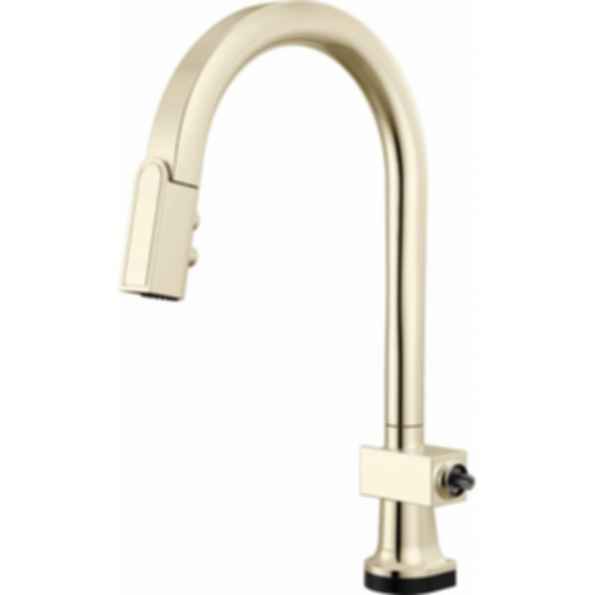 Frank Lloyd Wright® Kitchen Collection by Brizo® SmartTouch® SmartTouch® Pull-Down Kitchen Faucet with Arc Spout - Less Handle - 64022LF-LHP