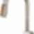 Frank Lloyd Wright® Kitchen Collection by Brizo® SmartTouch® SmartTouch® Pull-Down Kitchen Faucet with Arc Spout and Wood Wand - Less Handle - 64022LF-WDLHP