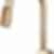 Frank Lloyd Wright® Kitchen Collection by Brizo® SmartTouch® SmartTouch® Pull-Down Kitchen Faucet with Arc Spout and Wood Wand - Less Handle - 64022LF-WDLHP