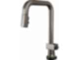 Frank Lloyd Wright® Kitchen Collection by Brizo® SmartTouch® Pull-Down Kitchen Faucet with Square Spout - Less Handle - 64023LF-LHP