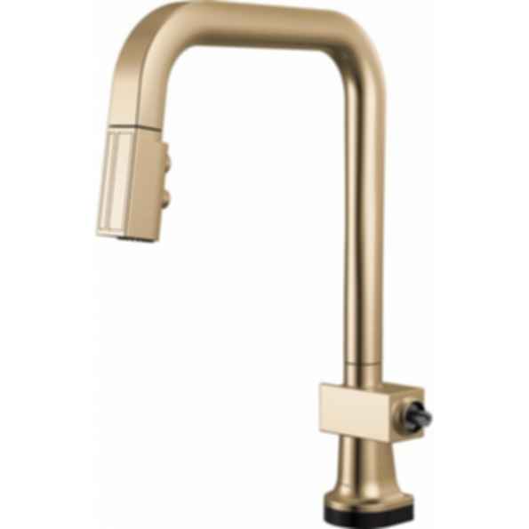 Frank Lloyd Wright® Kitchen Collection by Brizo® SmartTouch® Pull-Down Kitchen Faucet with Square Spout - Less Handle - 64023LF-LHP