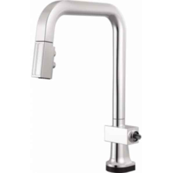 Frank Lloyd Wright® Kitchen Collection by Brizo® SmartTouch® Pull-Down Kitchen Faucet with Square Spout - Less Handle - 64023LF-LHP