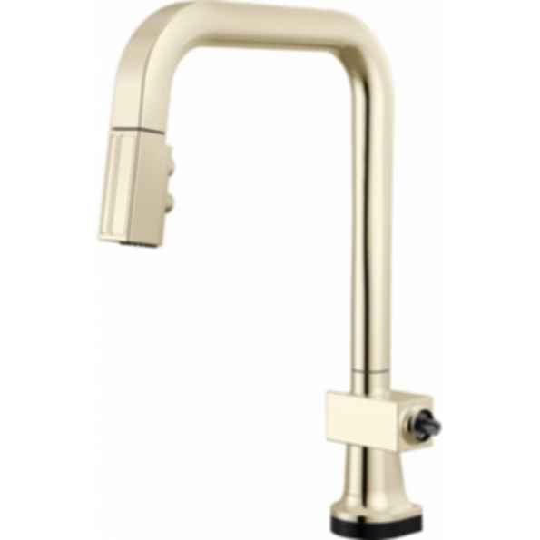 Frank Lloyd Wright® Kitchen Collection by Brizo® SmartTouch® Pull-Down Kitchen Faucet with Square Spout - Less Handle - 64023LF-LHP