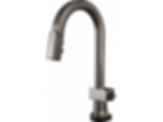 Frank Lloyd Wright® Kitchen Collection by Brizo® SmartTouch® SmartTouch® Pull-Down Prep Faucet with Arc Spout - Less Handle - 64922LF-LHP