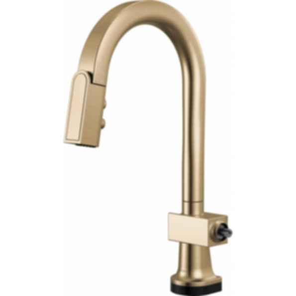 Frank Lloyd Wright® Kitchen Collection by Brizo® SmartTouch® SmartTouch® Pull-Down Prep Faucet with Arc Spout - Less Handle - 64922LF-LHP