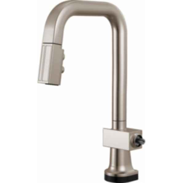 Frank Lloyd Wright® Kitchen Collection by Brizo® SmartTouch® Pull-Down Prep Faucet with Square Spout - Less Handle - 64923LF-LHP