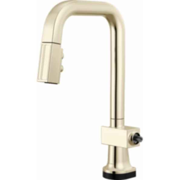 Frank Lloyd Wright® Kitchen Collection by Brizo® SmartTouch® Pull-Down Prep Faucet with Square Spout - Less Handle - 64923LF-LHP