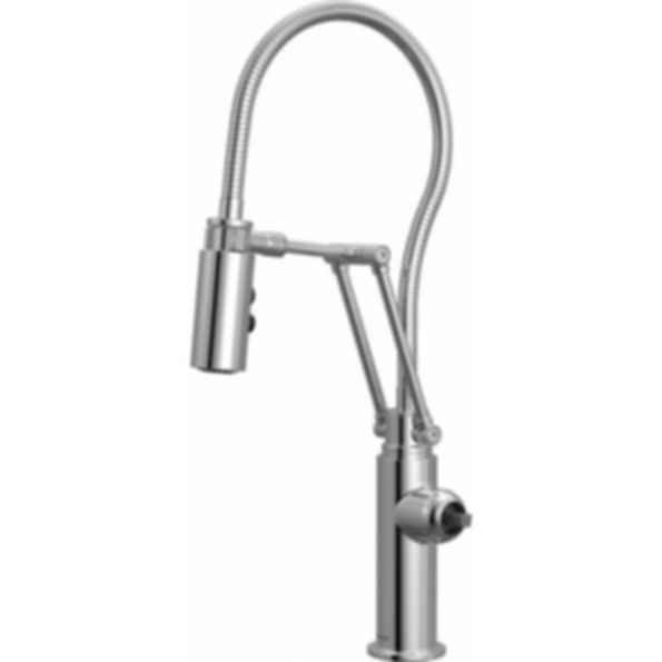 ODIN® Articulating Kitchen Faucet with Finished Hose - Less Handle - 63121LF-LHP