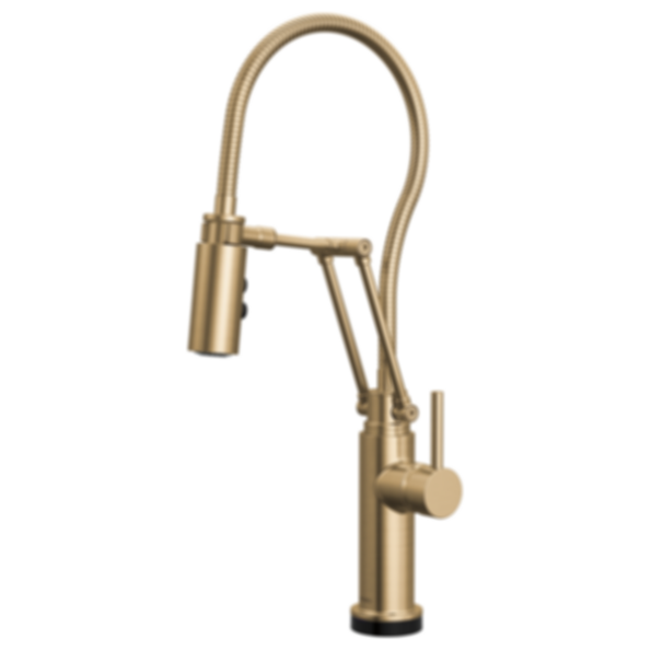 ODIN® SmartTouch® Articulating Kitchen Faucet with Finished Hose - Less Handle - 64121LF-LHP