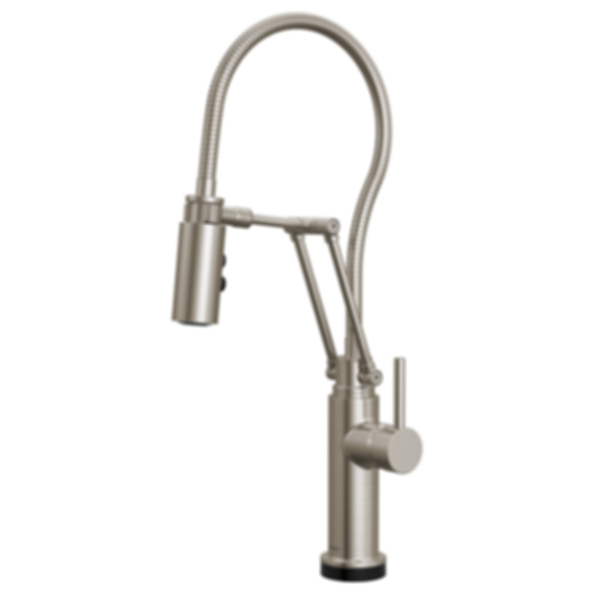 ODIN® SmartTouch® Articulating Kitchen Faucet with Finished Hose - Less Handle - 64121LF-LHP