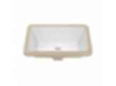 Elavo™ 20 1/4" Rectangular Porcelain Ceramic Undermount Bathroom Sink in White with Overflow Drain