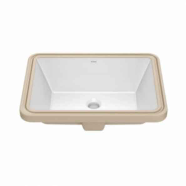 Elavo™ 20 1/4" Rectangular Porcelain Ceramic Undermount Bathroom Sink in White with Overflow Drain