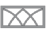 Double Gothic Transom Grid
