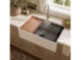 NOZLOO 30" Reversible Apron Fireclay Farmhouse Sink with Workstation Kit