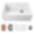 NOZLOO 30" Grooved Apron Fireclay Farmhouse Sink with Workstation Kit