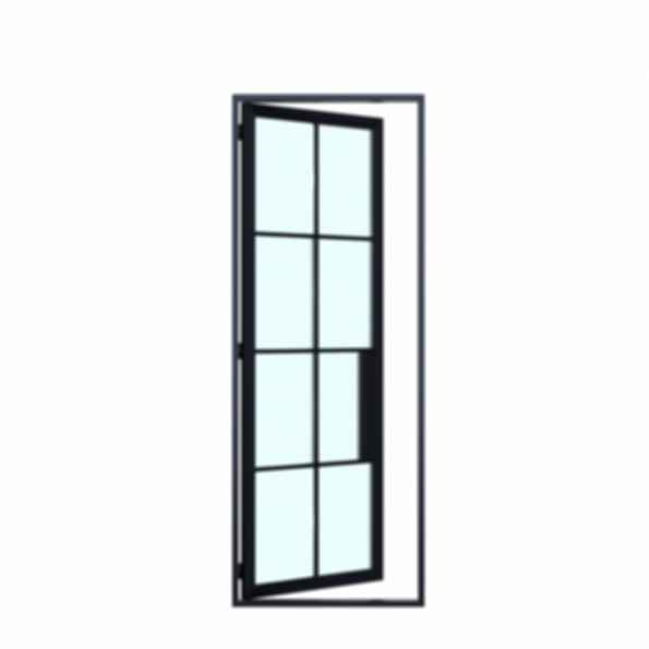 Lite 8 Single Steel French Door, 36 x 96 in