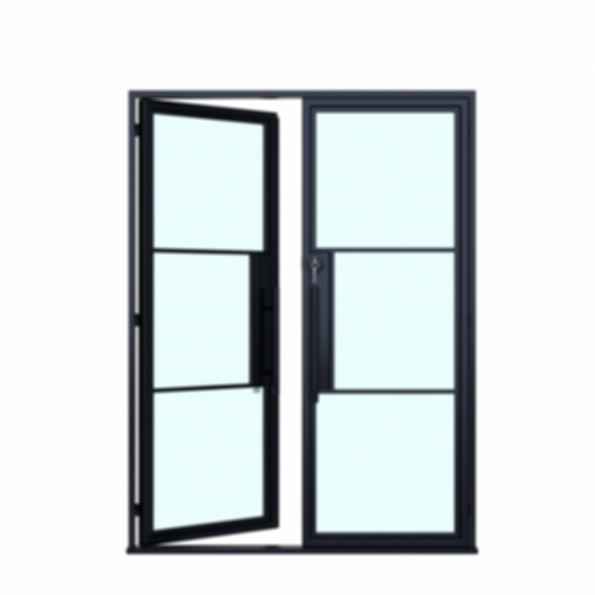 3 Lite Double Steel Door, 72 x 96 in