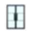 3 Lite Double Steel Door, 72 x 96 in