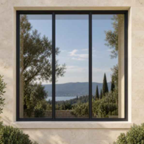 3 Lite Fixed Steel Window, Custom Crafted