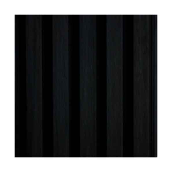 Exterior Fluted Slat Wall Panel, Charcoal/Black