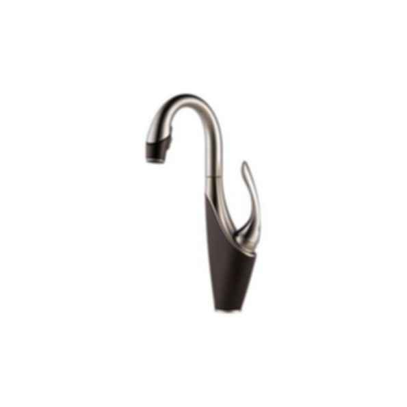 Brizo-Vuelo Cocoa Bronze and Stainless Steel Single Handle Bar Prep Faucet