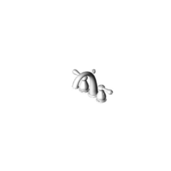 J-Spout Mini-Widespread Bath Faucet, Chrome Finish