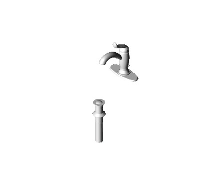 Linden single handle lavatory