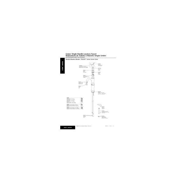 Linden single handle lavatory