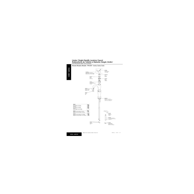 Linden single handle lavatory