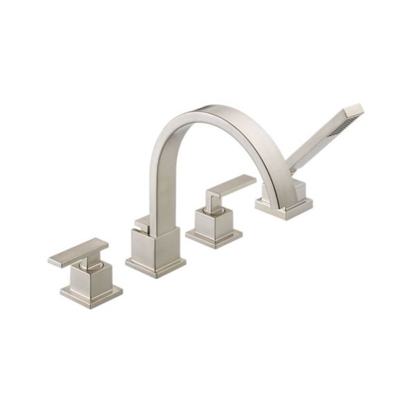 Vero Roman Tub Faucet With Handshower 4hole Installation
