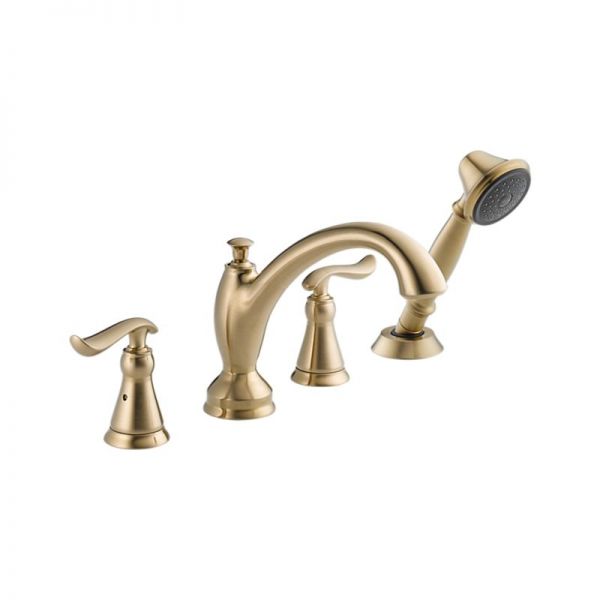Linden Roman Tub Faucet Trim With Handshower 3 Hole Installation