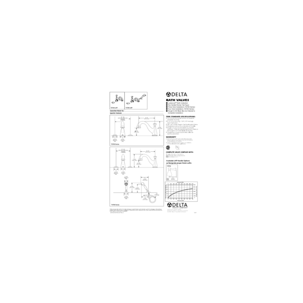 Lockwood Roman Tub Faucet Trim 3 Hole 8 16 Modlar Com