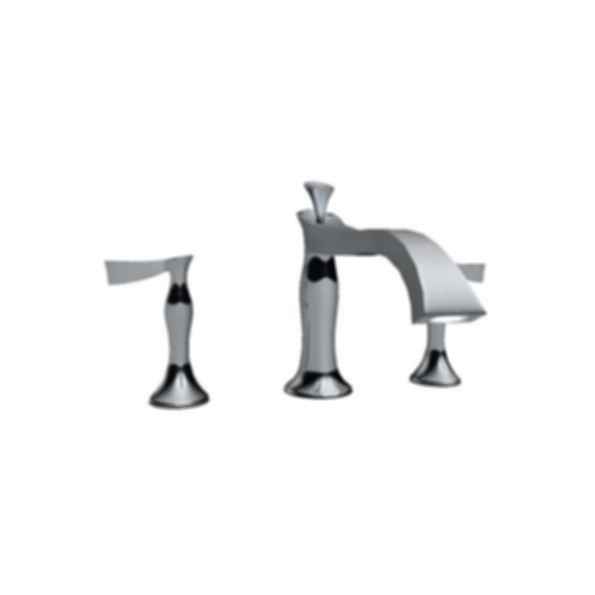 Brizo-RSVP Polished Chrome 3-Hole Roman Tub With Lever Handles