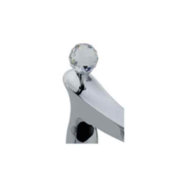 Brizo - RSVP Polished Chrome 3-Hole Roman Tub With Lever Handles And Crystal Finial
