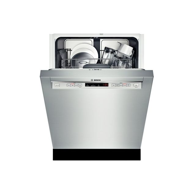 Bosch 24" Recessed Handle Dishwasher 800 Series Stainless steel