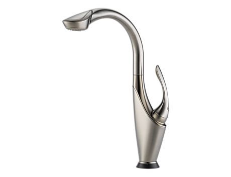 Vuelo Single Handle Hi-Arch Pull Out Kitchen Faucet With ...