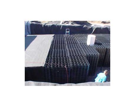 Geotextile Dispensing Rack Rainstore3 With Geotextile Fabric Liner - modlar.com