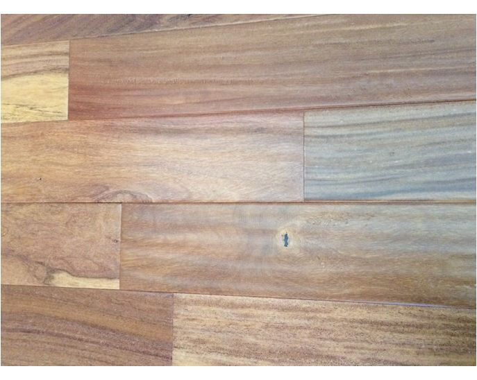 Brazilian Teak (Cumaru) 5" HandScraped Solid Natural Wood Flooring